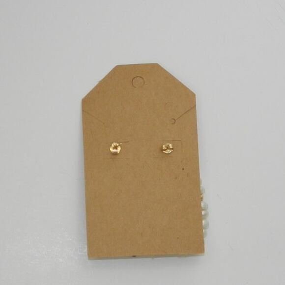 14kt Gold Pearl Dangle Earrings - Picture 4 of 7